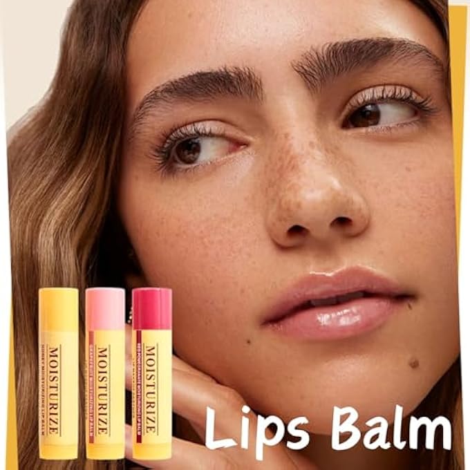 LBOYLOVE 3 PCS LIP BALM GIFT SET, BEES LIPS BALM MULTIPACK WITH 3 FRUITY FLAVOURS NATURAL FORMULA, MOISTURISING LIP BUTTER BALMS DUO FOR DRY LIPS, DAILY LIPCARE - Image 2